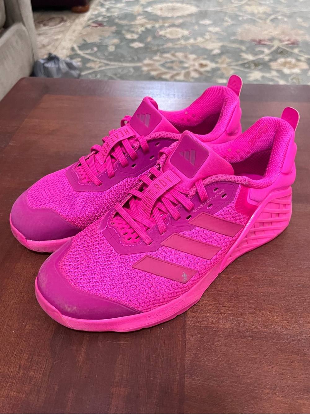 ADIDAS Womens Hot Pink Performance Dropset 3 Training Shoes US 9